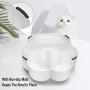 ljfjf Dorakitten cat Bowls White,Cat Feeding Bolws Cat Water Bowl with Plastic Rise Cat Bowls with Stand Adjustment Cat Dish Suitable All Cat (Color : -)