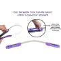 Hertzko Deshedding Tool Blade Can Be Used Either Looped or Straight - Coarse and Fine Teeth for Long and Short Coats - Removes Dead Hair and Reduces Shedding Drastically