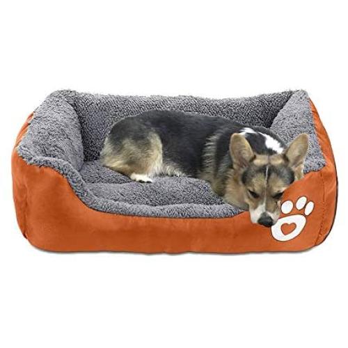 AsFrost Dog Bed Super Soft Pet Sofa Cats Bed,Non Slip Bottom Pet Lounger,Self Warming and Breathable Pet Bed Premium Bedding