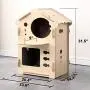ACRO Wood Cat House cat Hiding Place Kitty Condo Cat Shelter for Indoor Equipped with Matching cat House pad ACRO Wood Cat House cat Hiding Place Kitty Condo Cat Shelter for Indoor Equipped with Matching cat House pad