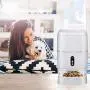 LeeKooLuu Q01 HD 1080P Camera WiFi Smart Feeder 6L Automatic Cat Feeder Automatic Dog Feeder Timer Programmable Voice and Video Recording Enabled App for iPhone and Android