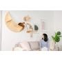 MYZOO Luna: Wall Mounted Cat Bed, Wooden Cat Furniture, Floating Cat Perch, Cat Tree, Cat Shelves