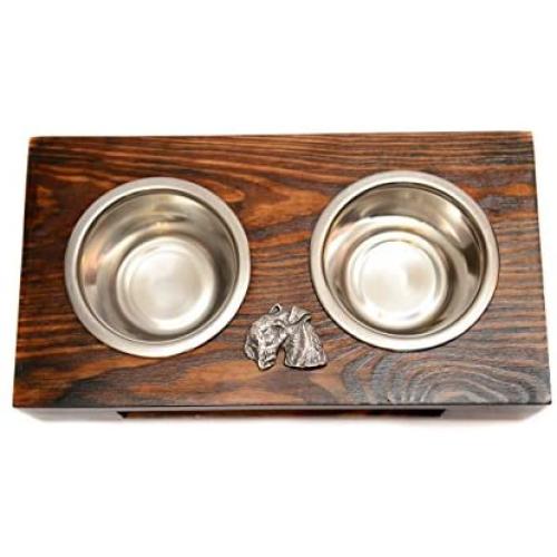 Lakeland Terrier, a Dogs Bowl with a Relief from ArtDog