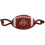 Pets First NCAA Ohio State Buckeyes Football Dog Toy, Tough Quality Nylon Materials, Strong Pull Ropes, Inner Squeaker, Collegiate Team Color