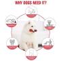 PETIZER Dog Squeaky Toys for Aggressive Chewers | Tough Toothbrush Puppy Chew Toy | Nearly Indestructible Rubber Toys for Pet Training, Teeth Cleaning, Playing and Chewing for Medium & Large Breeds