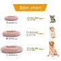 Washable Round Calming Dog Bed Soft Plush Donut Cuddler Pet Beds for Small Medium Large Dogs Cats,Pink,20'' Washable Round Calming Dog Bed Soft Plush Donut Cuddler Pet Beds for Small Medium Large Dogs Cats,Pink,20''