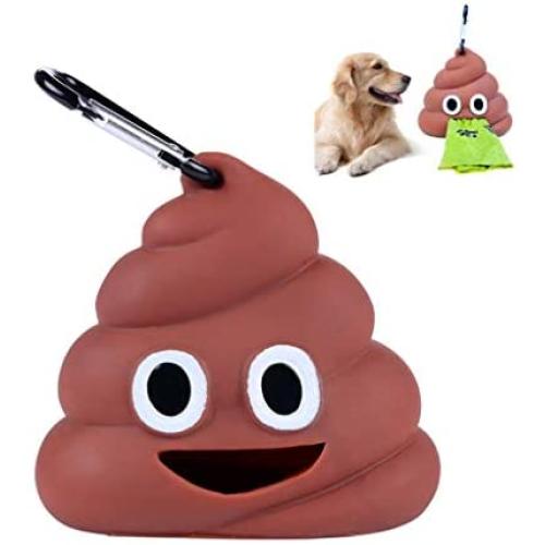 Sytian Dog Poop Bag Dispenser Dog Poop Bag Holder for Dog Waste Bags Dog Poop Bags Attaches to Dog Leash Includes 1 Roll 15 Bags (1 pcs)