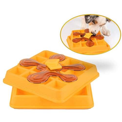 OurPets Waffle Interactive Puzzle Game Dog Toys (Dog Puzzle Dog Toy-Great Alternative to Snuffle Mat for Dogs and Slow Feeder Dog Bowls) Dog Puzzle, Cat Puzzle & Interactive Dog Toys for Dog Treats