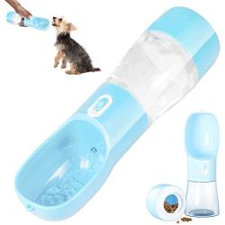 iiDesign Dog Water Bottle for Walking, Portable Dog Water Bottles with Drinking and Feeding Function, Dog Travel Water Bottle, Pet Water Bottle for Outdoor Hiking Walking Travel