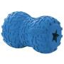Nerf Dog Tire Feeder Dog Toy, Lightweight, Durable and Water Resistant, 4 Inches, For Medium/Large Breeds, Two Pack, Blue and Red