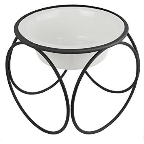 Platinum Pets Single Olympic Diner Feeder with Stainless Steel Dog Bowl