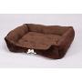 Long Rich Reversible Rectangle Pet Bed Dog Bed with Dog Paw Embroidery,Medium size, by Happycare Textiles