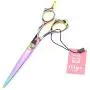 LILYS PET HIGH-END SERIES Japan 440C Pet Grooming Scissors Set,Rainbow Color,Cutting&Thinning&Two-way Curved shears Set (7.0'') LILYS PET HIGH-END SERIES Japan 440C Pet Grooming Scissors Set,Rainbow Color,Cutting&Thinning&Two-way Curved shears Set (7.0'')