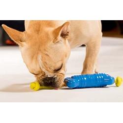 Hero Action, Happy Bone Dog Toy, Soft Rubber Rope Bone, Great for Treat Dispensing & Tug of War