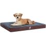 OQQ Orthopedic Dog Bed for Small/Medium/Large Dogs | Dog Beds with Washable Removable Covers | Pet Mat for Dog Crates | Durable PU Leather and Non-Slip Bottom Pet Bed