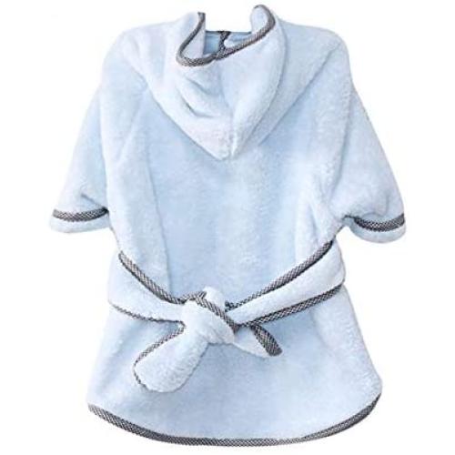 MHCT Dog Bathrobe Soft Warm Dog Pajamas with Double-Sided Adjustable Coral Fleece Dog Drying Towel Robe Pet Clothes for Large,Medium,Small Dogs