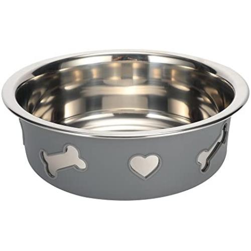 v Dog Bowl Stainless Steel Pet Bowl Cat Bowl Dog Food Water Bowl Dog Basic Bowl