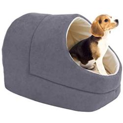 GOOPAWS Cat Cave for Cat and Warming Burrow Cat Bed, Pet Hideway Sleeping Cuddle Cave