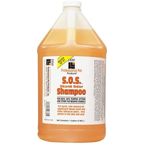 PPP S.O.S. Skunk Odor Small Pet Shampoo, 1-Gallon