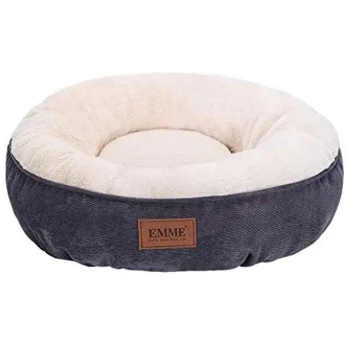 EMME Cats Bed Small Dog Bed 20in Donut Cat Bed Round Shape Dog Beds with Non-Slip Bottom Cozy, Warming and Machine Washable Cuddler Cushion Bed for Puppy Kitten and Newborn Pets EMME Cats Bed Small Dog Bed 20in Donut Cat Bed Round Shape Dog Beds with Non-Slip Bottom Cozy, Warming and Machine Washable Cuddler Cushion Bed for Puppy Kitten and Newborn Pets