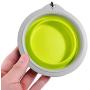 PAWISE Collapsible Dog Bowl Foldable Travel Bowl Expandable Bowl for Cat Portable Food Water Feeding Travel Bowl with Carabiner (2 Pack)