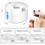 Beyoxfath Cat Water Fountain, Ultra-Quiet Cat Water Dispenser with Filter 68oz/1.9L, Auto Power-Off Pump, Intelligent Pet Water Fountain for Cats and Small Dogs with Dual Working Mode