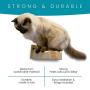 Climb Zoo Cat Scratching Post, (Set of 2) Horizontally Wall Mounted Cat Steps for Indoor Cats