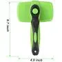 smartelf Pet Grooming Brush Self Cleaning Slicker Brushes for Dogs and Cats Long & Thick Hair Best Pet Shedding Tool for Grooming Loose Undercoat,Tangled Knots & Matted Fur