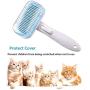 Folomie Professional Self Cleaning Slicker Brush for Dogs and Cats– Cleaning Grooming Comb for Long or Short Haired Dogs