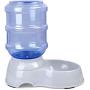 Pet Water Dispenser Station - 1 Gal Replenish Pet Waterer for Dog Cat Animal Automatic Gravity Water Drinking Fountain Bottle Bowl Dish Stand