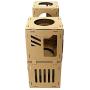 Midlee Cardboard Cat Climbing House Furniture- 2 Tower w/Scratching Pads