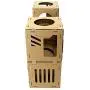 Midlee Cardboard Cat Climbing House Furniture- 2 Tower w/Scratching Pads Midlee Cardboard Cat Climbing House Furniture- 2 Tower w/Scratching Pads