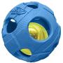 Nerf Dog Bash Ball Dog Toys with Interactive LED, Lightweight, Durable and Water Resistant, 2.5 Inches, for Small/Medium Breeds, Two Pack, Blue and Green (2085)