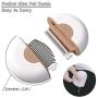 MALOROY 2-in-1 Cat Comb Dog Grooming Brush Hair Removal Shedding Cleaning Massage Combs Best Pet Hair Brushes Dematting Tools Grooming Kit for Kitten/Puppy/Pets