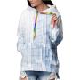 Cute Doodle Houses on Blackboard -.- -,Womens Pullover Hoodies with Big Pocket House S