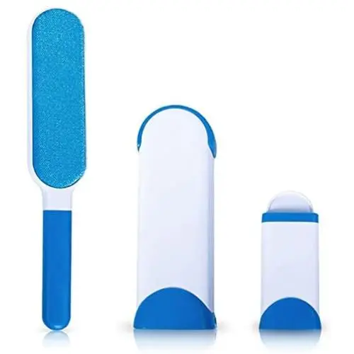Teenway Pet Hair Remover Brush - Fur Remover & Lint Remover - Dog & Cat Hair Remover with Self-Cleaning Base - Efficient Double Sided Animal Hair Removal Tool for Clothes/Sofa/Woolen Blanket/Car Seats Teenway Pet Hair Remover Brush - Fur Remover & Lint Remover - Dog & Cat Hair Remover with Self-Cleaning Base - Efficient Double Sided Animal Hair Removal Tool for Clothes/Sofa/Woolen Blanket/Car Seats