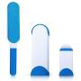 Teenway Pet Hair Remover Brush - Fur Remover & Lint Remover - Dog & Cat Hair Remover with Self-Cleaning Base - Efficient Double Sided Animal Hair Removal Tool for Clothes/Sofa/Woolen Blanket/Car Seats