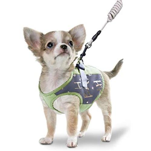 Pet Soft Warm Cat Harness, Adjustable Cat Dog Vest Harness and Leash for Walking Escape Proof, Reflective Soft Kitten Harness for Small Medium Puppies