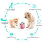 TVMALL Slow Eating Dog Toy Ball Interactive IQ Treat Dispense Dog Toy Tumbler Feeder Pet Cat/Dog Puzzle Training Game Toy Treat Slow Food Ball Easy to Clean Whistle and Garbage Bag (Pink)