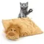 Yagamii Pet Toys Squeak Plush Mat with Sound Paper Inside,Cats Play Cushion Pad for Small Medium Large Dog Cats,Pets Fun Toy Entertainment Exercise Tool to Keep Fit