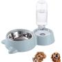 HappyCat Small Pets Water and Food Bowl Set, Dogs Cats Feeder Bowl and Automatic Water Dispenser Double Pet Bowls with Automatic Waterer Bottle for Small or Medium Size Dogs Cats HappyCat Small Pets Water and Food Bowl Set, Dogs Cats Feeder Bowl and Automatic Water Dispenser Double Pet Bowls with Automatic Waterer Bottle for Small or Medium Size Dogs Cats