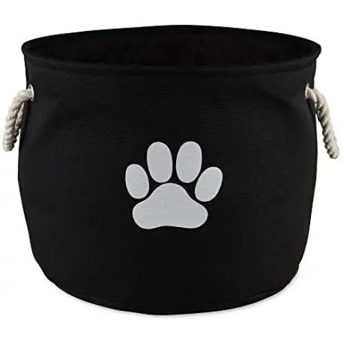 Bone Dry Pet Storage Collection Collapsible Bin, Medium Round, Black Bone Dry Pet Storage Collection Collapsible Bin, Medium Round, Black