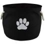 Bone Dry Pet Storage Collection Collapsible Bin, Medium Round, Black