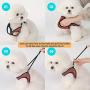 PETTAIL Dog Harness No Pulling Easy Adjustable Puppy Vest Suede Leather Harness Handmade by Korean Comfortable Neck for Small Medium Size Dogs