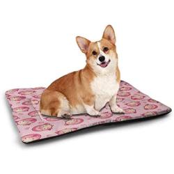 DayDayFun Persian Patterned Pet Pad Paisley Pattern with Oriental Style Flower Arrangement Middle Leaf Motifs Pet Mats for Food and Water Multicolor