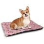 DayDayFun Persian Patterned Pet Pad Paisley Pattern with Oriental Style Flower Arrangement Middle Leaf Motifs Pet Mats for Food and Water Multicolor