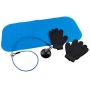 Dog Washing Bundle Includes Safe Groom Lead with Suction Cup, Non-Slip Tub Bath Mat & Massaging Gloves