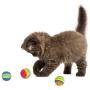 PET SHOW 15pcs 1.4” Cat Toy Balls Interactive EVA Soft Foam Colorful Rainbow Kitten Toys Ball for Small Dogs Puppies Puppy Quiet Indoor Outdoor Play Activity Chase Training