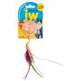 Petmate JW Cataction Lattice Ball with Tail Toy, Multicolor