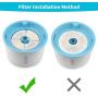 Tiumiso EZMioo Cat Water Fountain Filters, Pet Fountain Filter Triple Filtration System Replacement Filter, Concentrated Carbon Technology Filters for Automatic Flower Water Dispenser(4 Pack, 4 Pack) Tiumiso EZMioo Cat Water Fountain Filters, Pet Fountain Filter Triple Filtration System Replacement Filter, Concentrated Carbon Technology Filters for Automatic Flower Water Dispenser(4 Pack, 4 Pack)